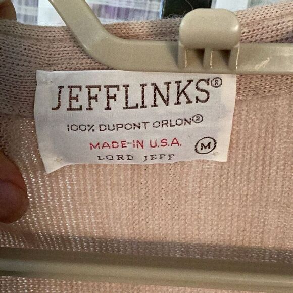 Vintage Lord Jeff Jefflinks Retro Cardigan Golf Sweater Men’s M Grandpa USA - Picture 5 of 5
